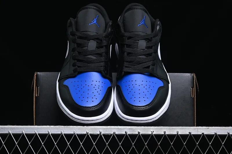 All categories Air Jordan Jordan series basketball shoes Air Jordan 1 Low G version pure original Air Jordan 1 Low AJ1 Joe 1 black and blue low-top retro basketball shoes 553558-042
